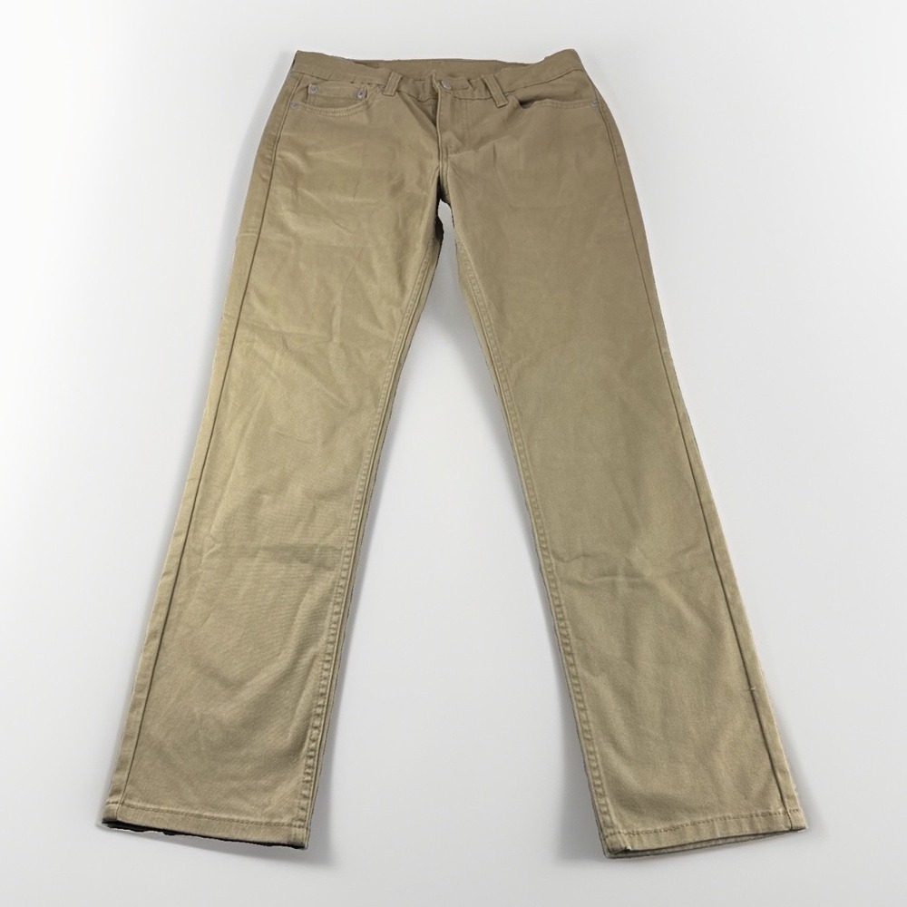 Levis 511 Jeans Mens 30x30 Beige Slim Fit Tapered Denim Pants Casual Stretch